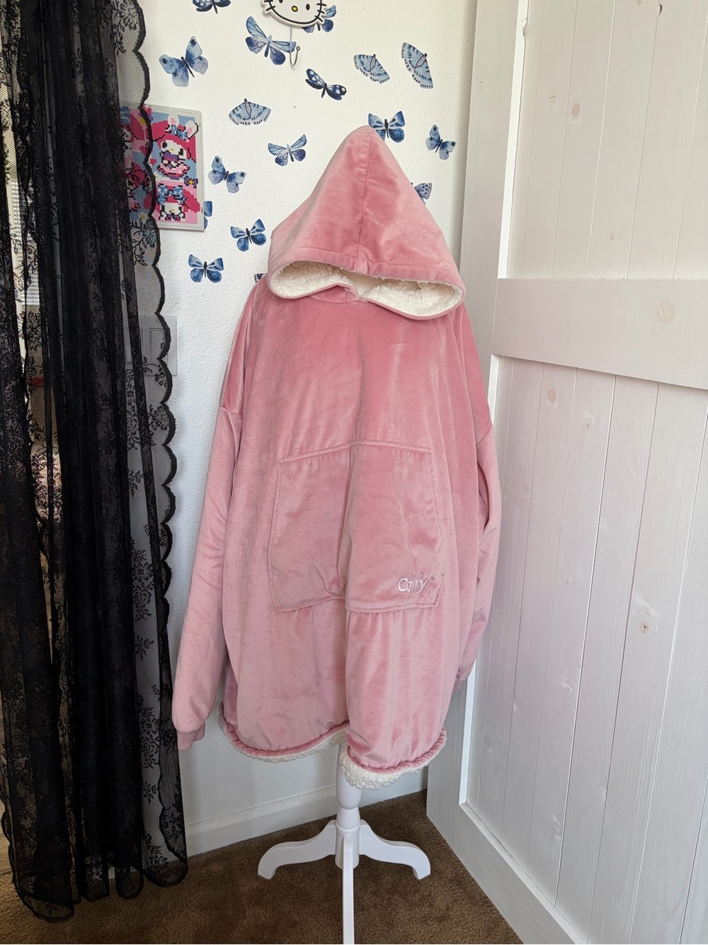 The Comfy Oversized Sherpa Hoodie Blanket